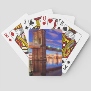 Jeu De Cartes L'East River, pont de Brooklyn, Manhattan