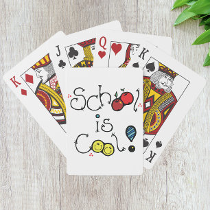 Jeu De Cartes L'École Est Cool Jouer Des Cartes