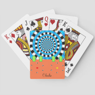 Jeu De Cartes Lecture des flèches circulaires Abstraites du pont