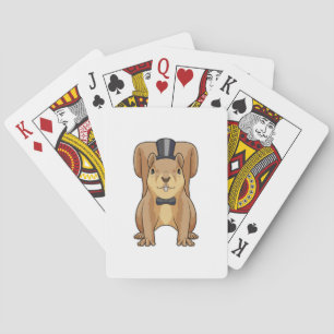 Jeu De Cartes L'écureuil en groom avec costume
