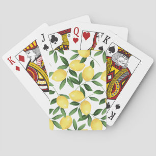 JEU DE CARTES LÉMONS DE COULEUR D'EAU