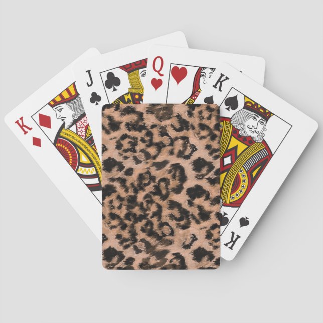 Jeu De Cartes Leopard - Imprimé animal (dos)