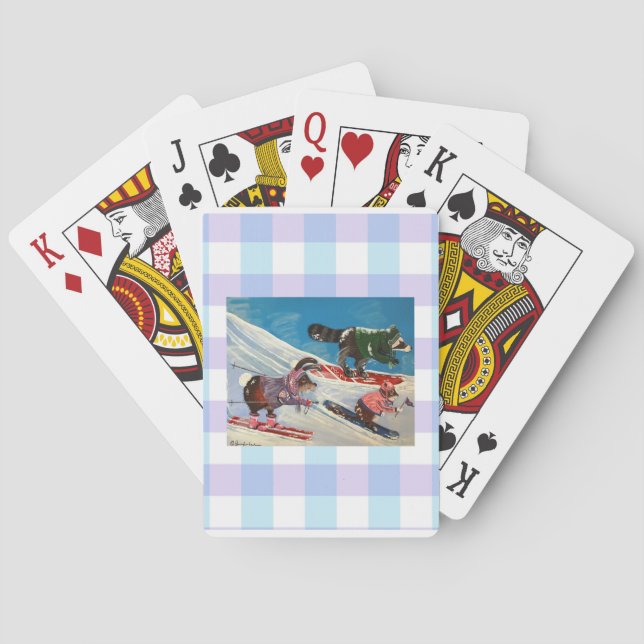 Jeu De Cartes L'Équipe De Ski Mme Elizabeth Jouer Des Cartes (dos)