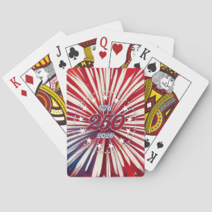 Jeu De Cartes Les 250 ans d'Amérique 1776-2026 Feux d'artifice R