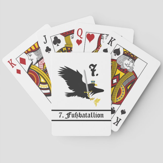 Jeu De Cartes Les 7. Pont de cartes Fuß (dos)