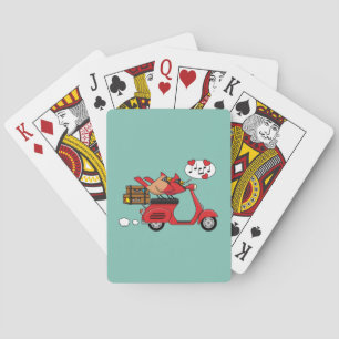 Jeu De Cartes Les amoureux du Cardinal Rouge sur Scooter