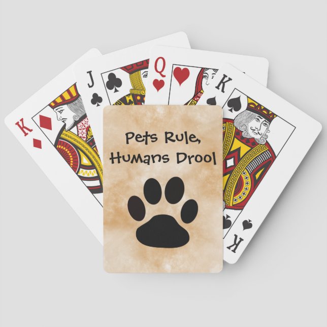 Jeu De Cartes Les Animaux Régissent La Lecture Des Cartes (dos)
