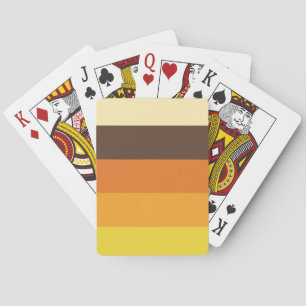 Jeu De Cartes les années 70 Motif de couleurs triées rétro