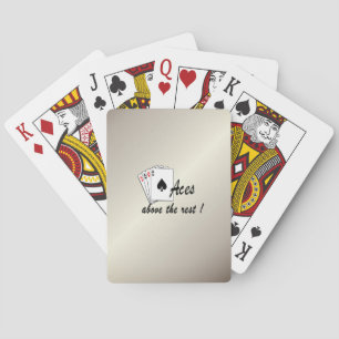 Jeu De Cartes Les as au-dessus du reste Vélo d'or antique Jouer 