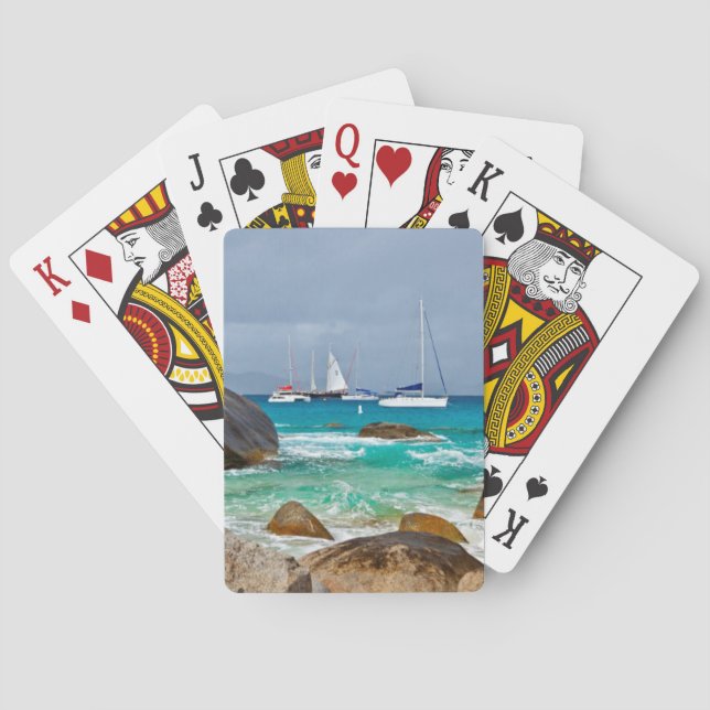 Jeu De Cartes Les Bains, Virgin Gorda, îles Vierges britanniques (dos)