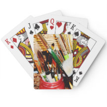 Les cartes de jeu d'artiste