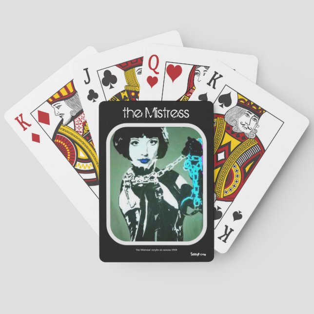 Jeu De Cartes Les cartes de jeu de la maîtresse (dos)