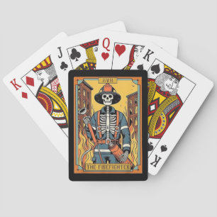 Jeu De Cartes Les Cartes de Poker Tarot Skeleton Firefighter