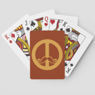 Jeu De Cartes Les cartes personnalisées Peace Stache