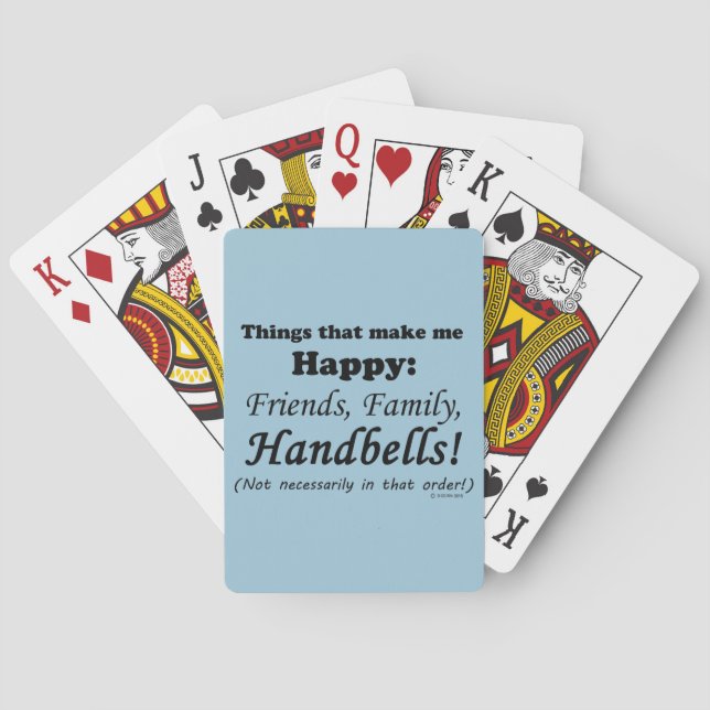 Jeu De Cartes Les Cellules De Poignées Me Rendent Heureux (dos)