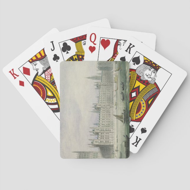 Jeu De Cartes Les Chambres du Parlement (graphite, stylo & encre (dos)