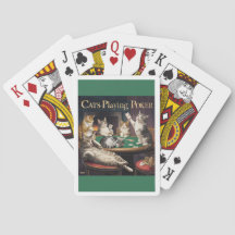 Les chats Jouer aux cartes