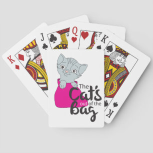 Jeu De Cartes Les chats sortis du sac Kitten Dessin de Kitty