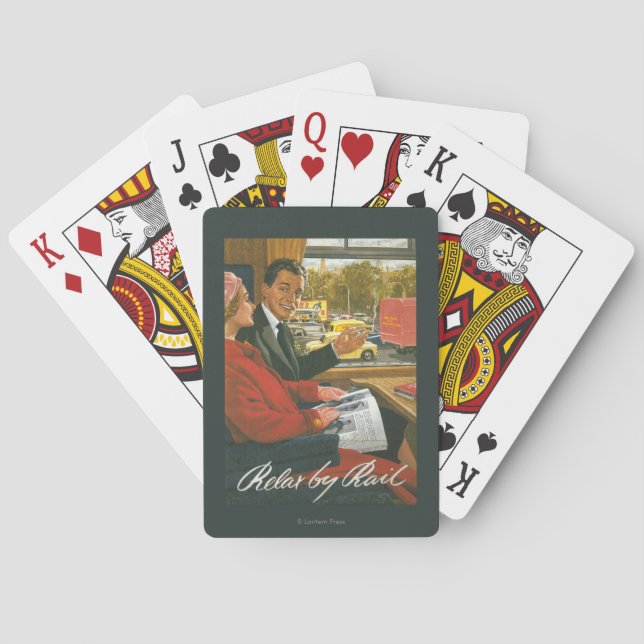 Jeu De Cartes Les chemins de fer britanniques détendent par (dos)