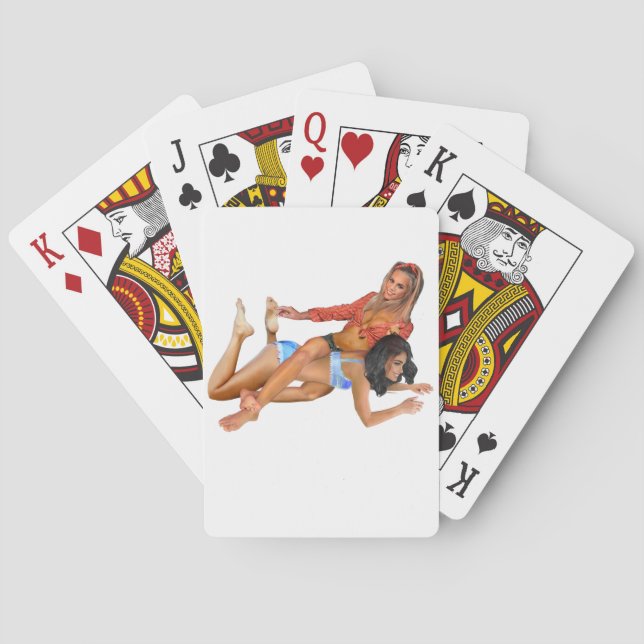 JEU DE CARTES LES COWGIRLS JOUENT AU RESTREINTE (dos)