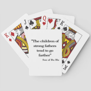 Jeu De Cartes Les enfants de pères forts ont tendance à aller pl