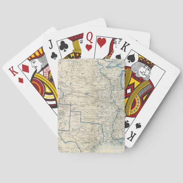 Jeu De Cartes Les Etats-Unis en décembre 1860 (dos)
