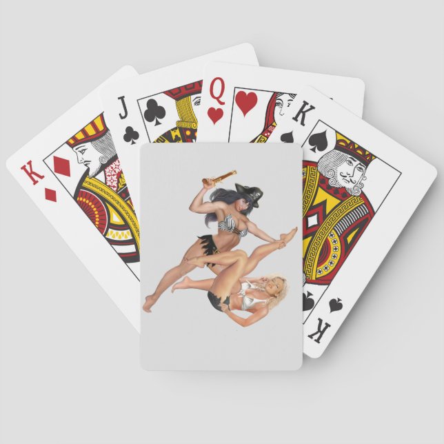 JEU DE CARTES LES FILLES PIRATES QUI SE BATTENT (dos)