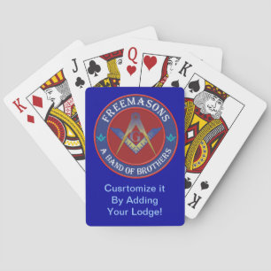 Jeu De Cartes Les frères maçonniques jouent aux cartes