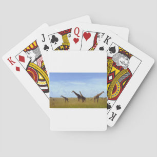 Jeu De Cartes Les Giraffes du Parc National de Nairobi