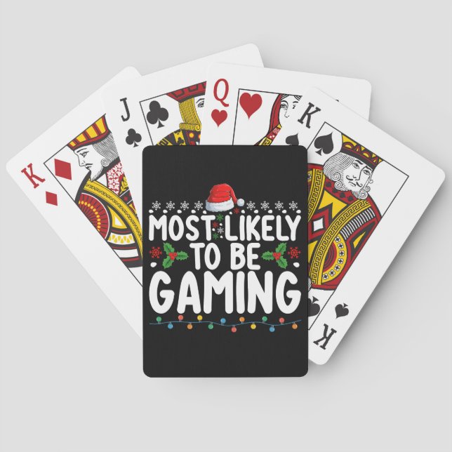 Jeu De Cartes Les Joueurs De Jeux Vidéo Les Plus Probables (dos)