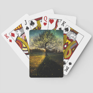 Jeu De Cartes Les lucioles magiques paysage onirique