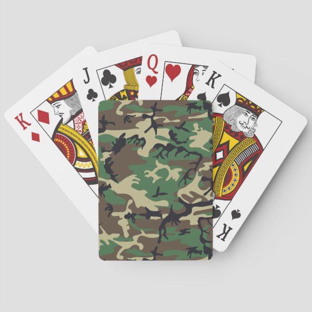 Jeu De Cartes Les militaires camouflent (dos)