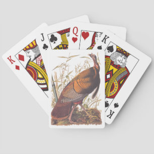 Jeu De Cartes Les oiseaux d'Amérique d'Audubon La Turquie sauvag
