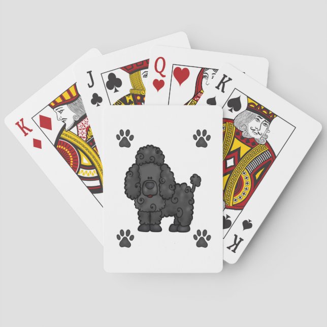 JEU DE CARTES LES POODLES JOUER  (dos)