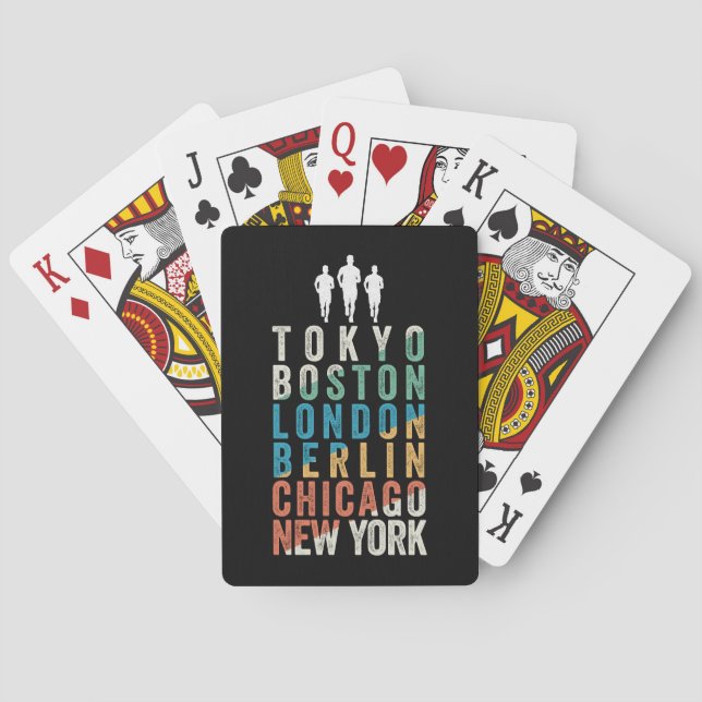 Jeu De Cartes Les principales villes du marathon mondial (dos)