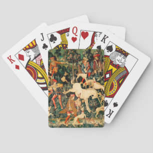 Jeu De Cartes Les Tapisseries Unicorne défendent la chasse