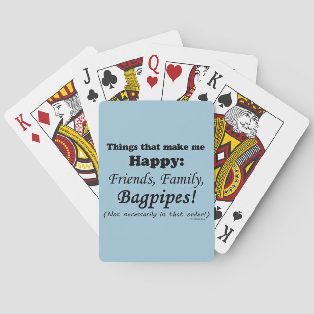 Jeu De Cartes Les tuyaux Me Rendent Heureux (dos)