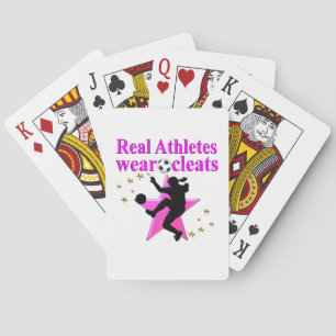 JEU DE CARTES LES VRAIS ATHLÈTES JOUENT CONCEPTION DE FOOTBALL