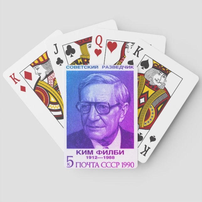Jeu De Cartes L'espion britannique Kim Philby, héros de l'Union  (dos)