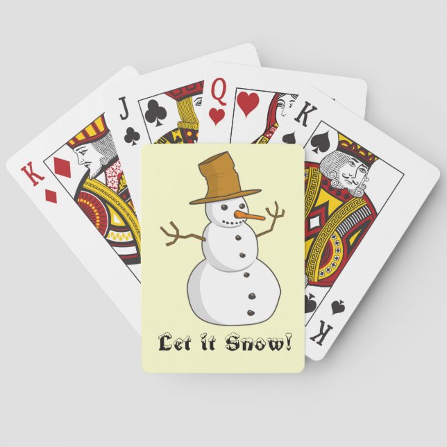 Jeu De Cartes "Let it Snow" Bicyclette Jouer des cartes (dos)