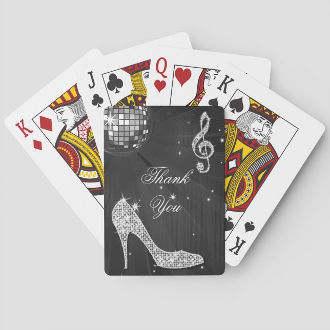 Jeu De Cartes L'étincelle gîte le Merci noir d'anniversaire de (dos)