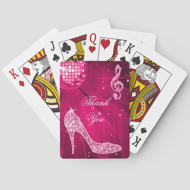 Jeu De Cartes L'étincelle gîte le Merci rose d'anniversaire de (dos)