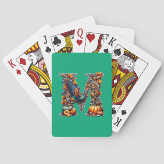 Jeu De Cartes Letter m by Thanksgiving style 