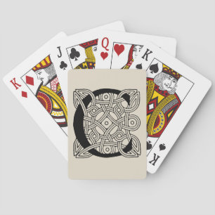 Jeu De Cartes Lettre C Vintage Monogramme de noeud celtique