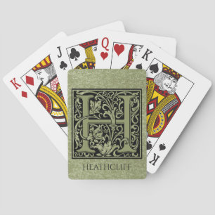 Jeu De Cartes Lettre H Première lettre Monogramme Personnalisé