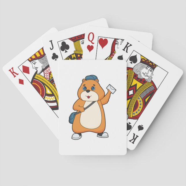 Jeu De Cartes Lettre hamster Postman (dos)
