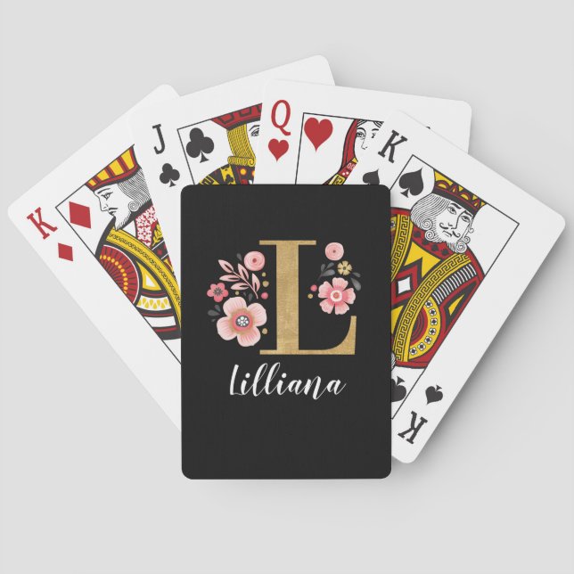 JEU DE CARTES LETTRE MAJORITAIRE NOIR NOIR L (dos)
