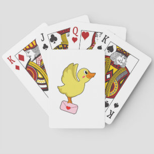 JEU DE CARTES LETTRE PORTEFEUILLE DE CANARD