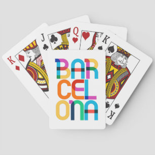 Jeu De Cartes Lettres d'art pop de Barcelone Espagne