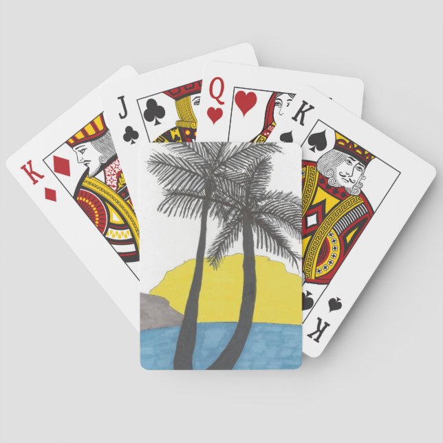 Jeu De Cartes Lever du soleil des palmiers (dos)